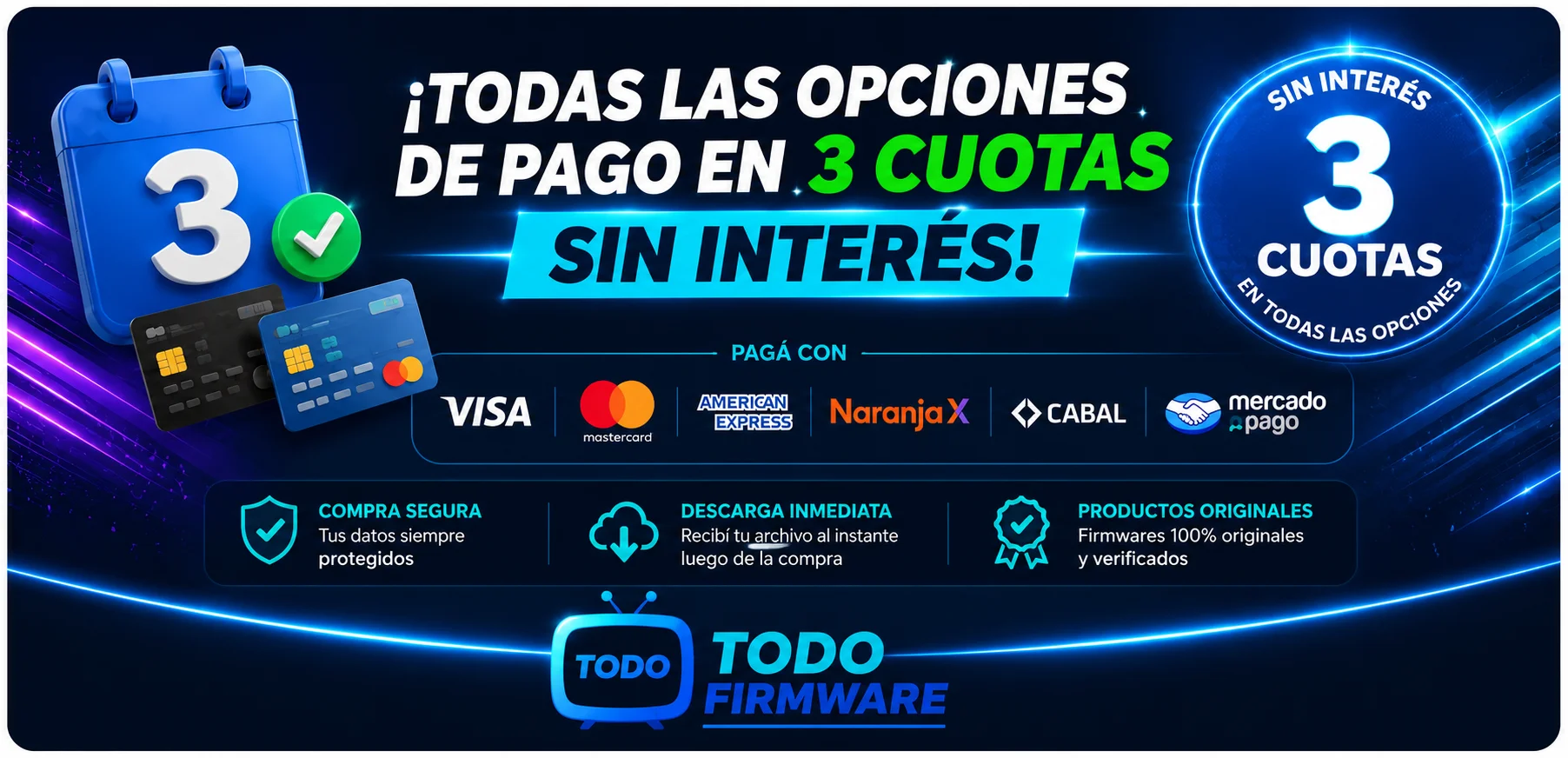 3 cuotas
